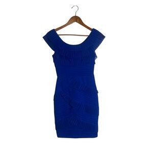BCBGMAXARZIA blue sapphire mini dress. Size 2